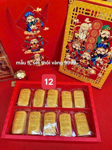 bánh dứa thỏi vàng 9999