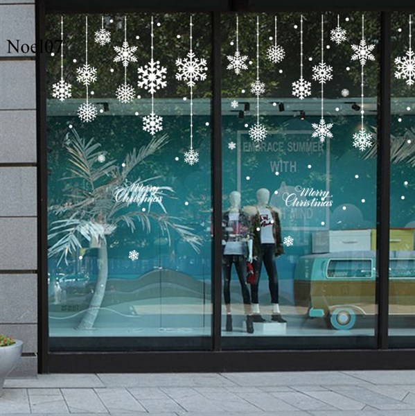 Decal trang trí hoa tuyết