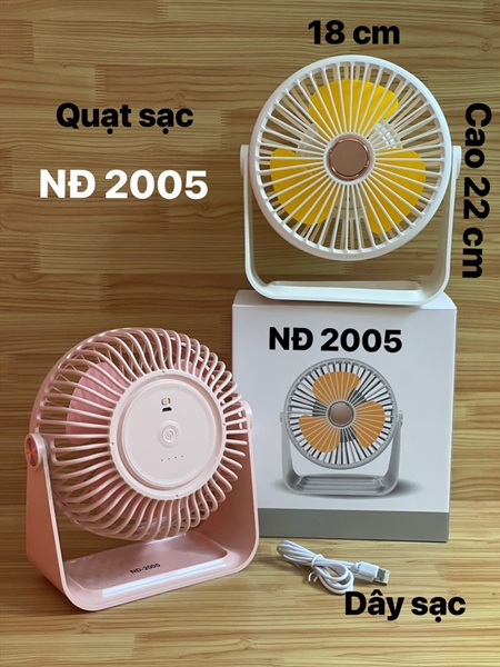 quạt sạc để bàn cao cấp 2005 Bảo Hành 6TH
