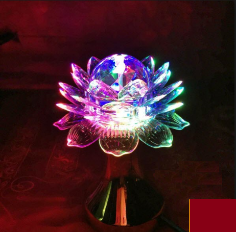 Đèn bàn thờ hoa sen loại cao