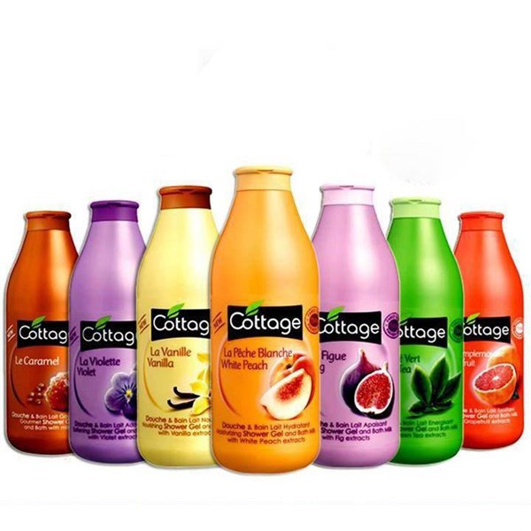 Sữa Tắm Dưỡng Trắng Da Cottage 750ml Pháp