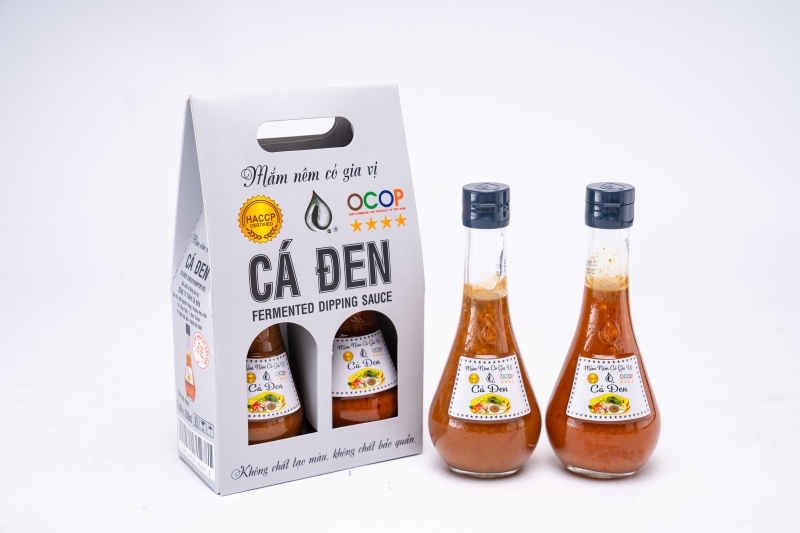 nước mắm nêm pha sẵn Phan Thiết nguyên chất không hoá chất chính hãng Cá Đen chai 250ml