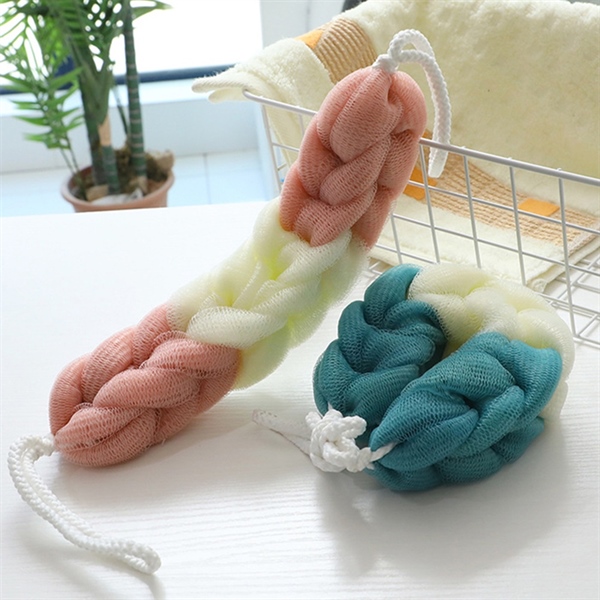 Bông tắm tạo bọt dạng dài 3 màu