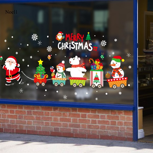 Decal trang trí ông già Noel