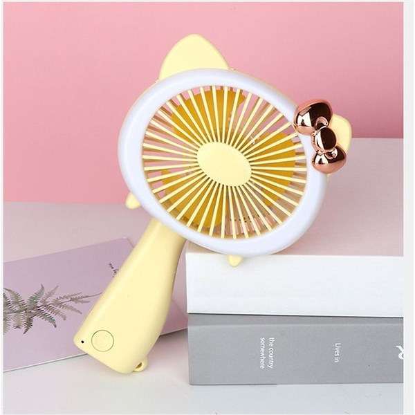 quạt sạc tích điện có đèn led hình thú FC6351