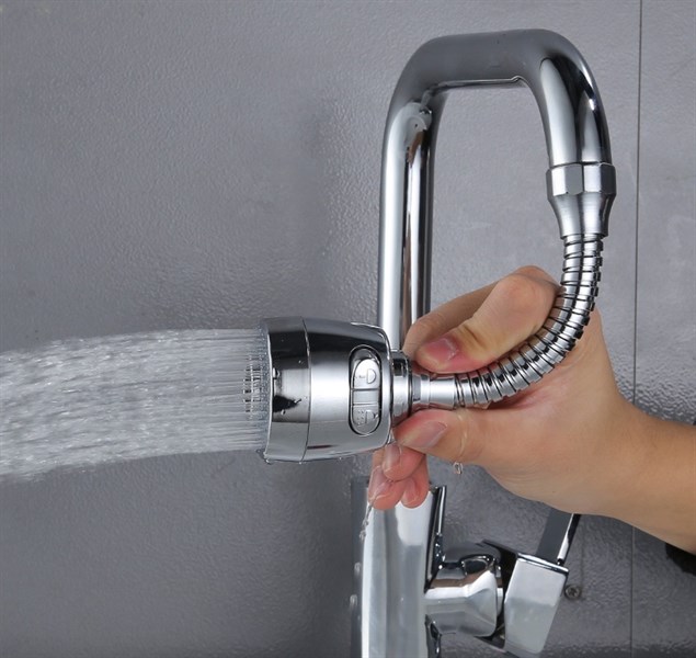 Vòi nước bồn rửa chén 2 chế độ inox loại xịn