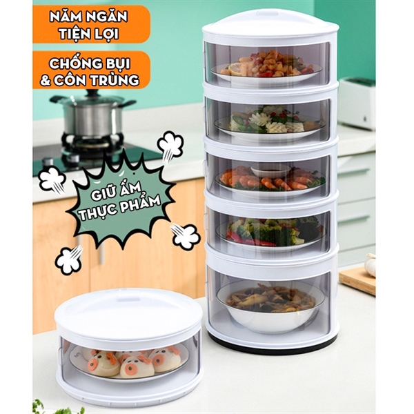 lồng bàn 5 tầng nhựa hàng VIỆT NAM