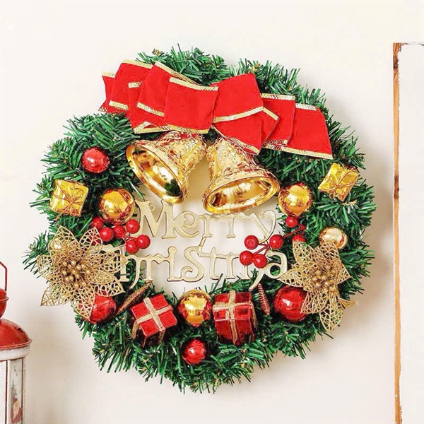 vòng nguyệt quế treo cửa trang trí NOEL size to 40cm