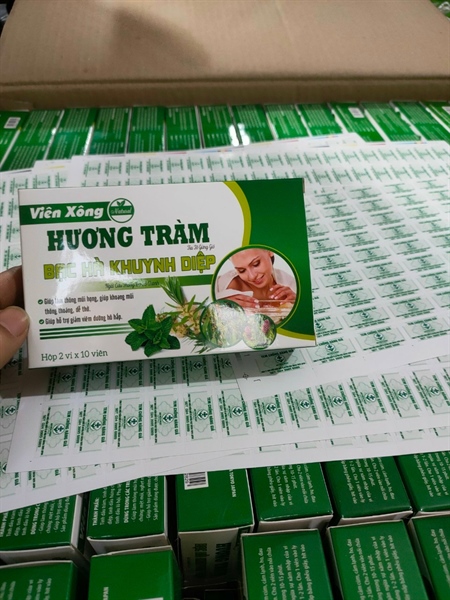 Viên xông tía tô khuynh diệp hộp 10 viên