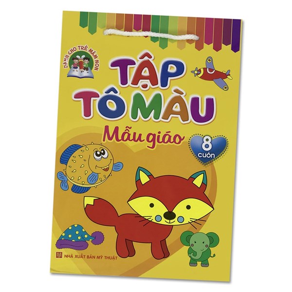 Bộ sách tô màu 8 cuốn cho bé
