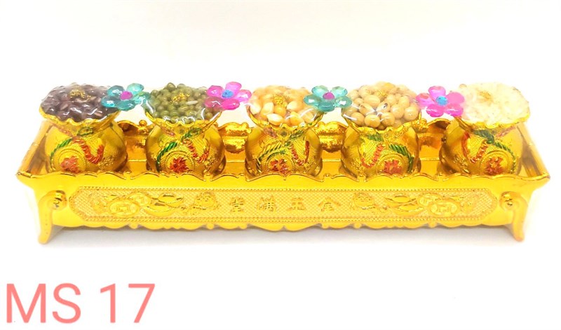 bộ 5 ly ngũ cốc phong thuỷ tài lộc