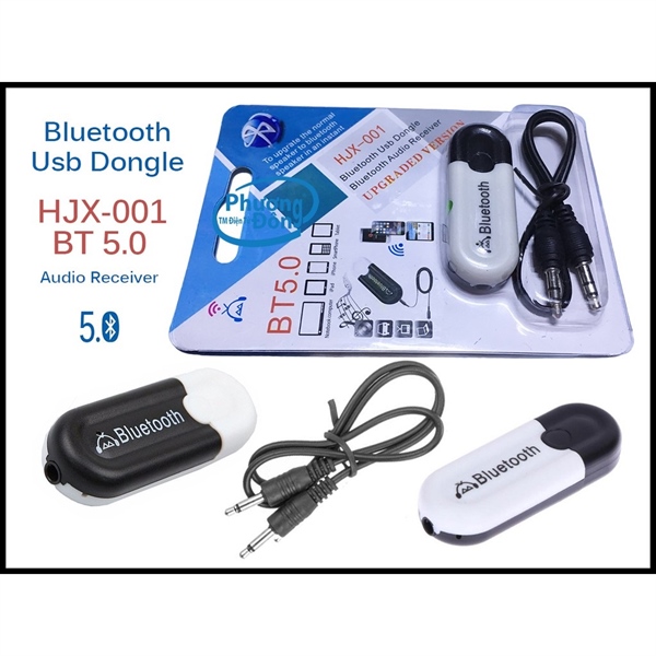 usb bluetooth 5.0 hjx biến loa thường thành loa bluetooth