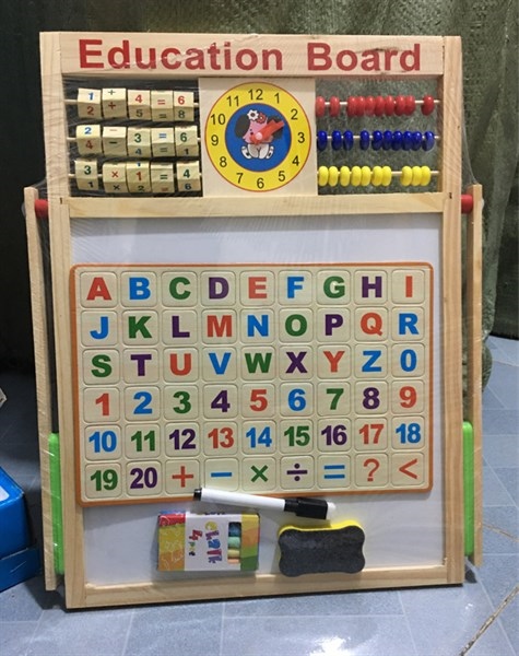 Đồ chơi bảng 2 mặt ghép chữ số nam châm