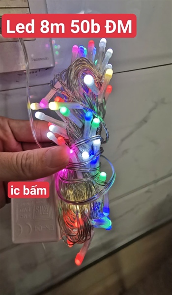 dây đèn led 7 màu 8m cao cấp