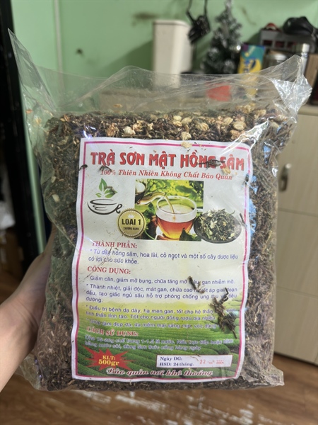 Trà sơn mật hồng sâm 500GRAM