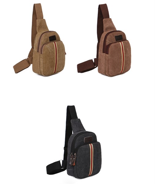 túi đeo chéo vải dù kẻ sọc thời trang