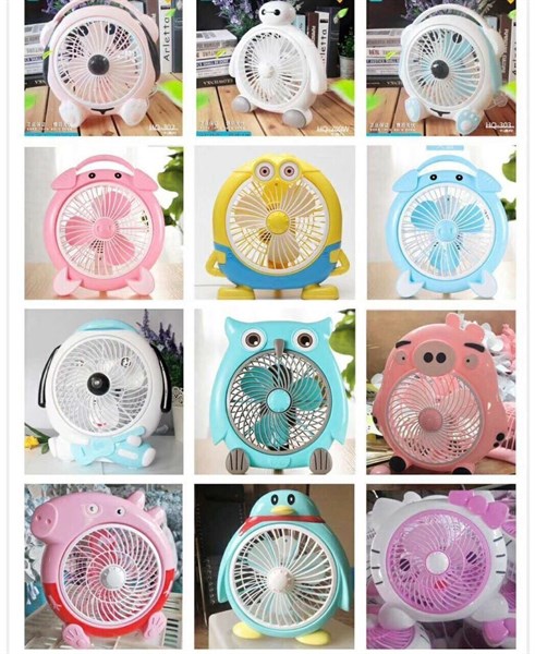 Quạt bàn hình thú loại lớn 28cm ghim điện