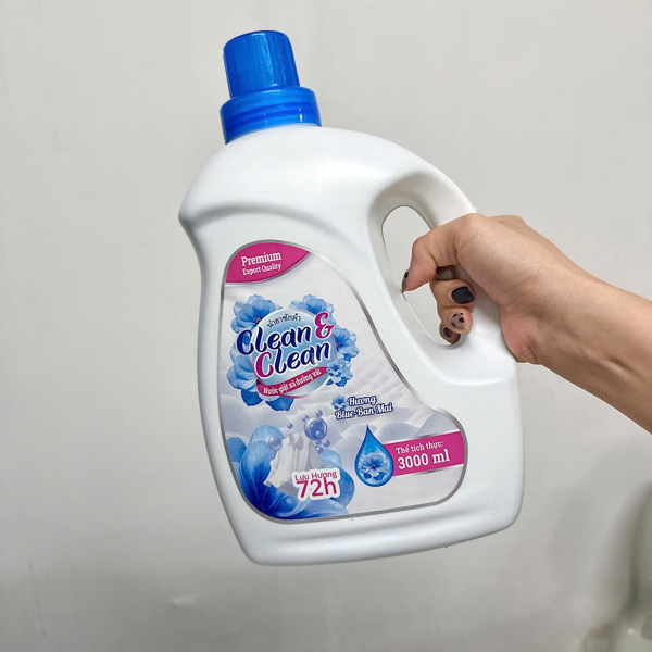 Nước Giặt Xả Clean&Clean Hương Blue-Ban Mai ( Can 3L)