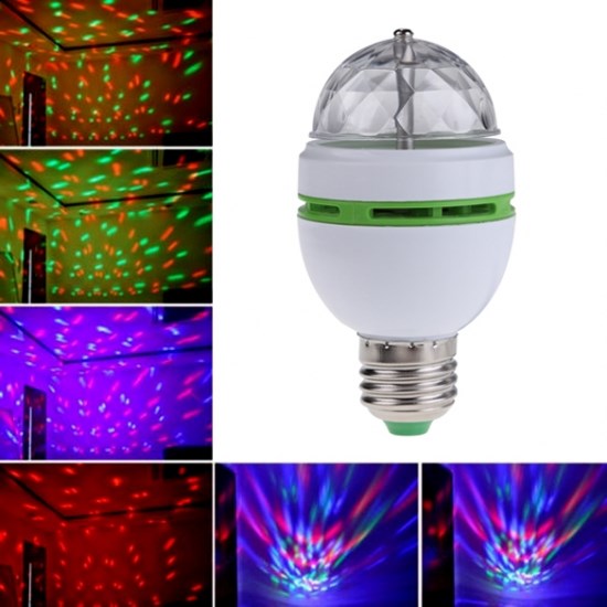 Đèn led xoay 7 màu