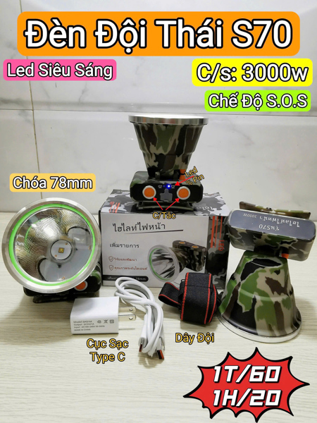 Đèn đội đầu Thái S70