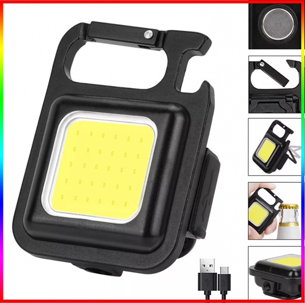 ĐÈN PIN MINI KIÊM MÓC KHOÁ SIÊU SÁNG 3 CHẾ ĐỘ ĐA NĂNG (MẪU VỎ NHỰA)