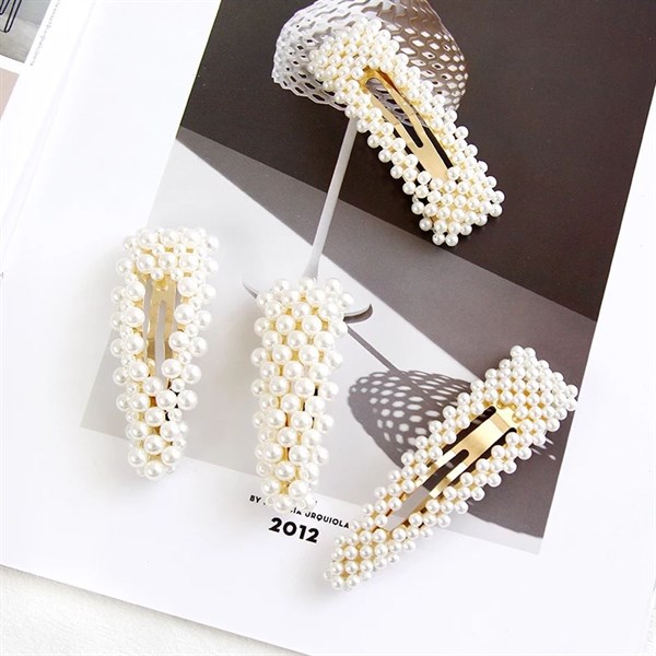 2#Combo 4 kẹp tóc ngọc trai
