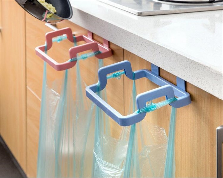 bộ 2 giá treo rác nhà bếp