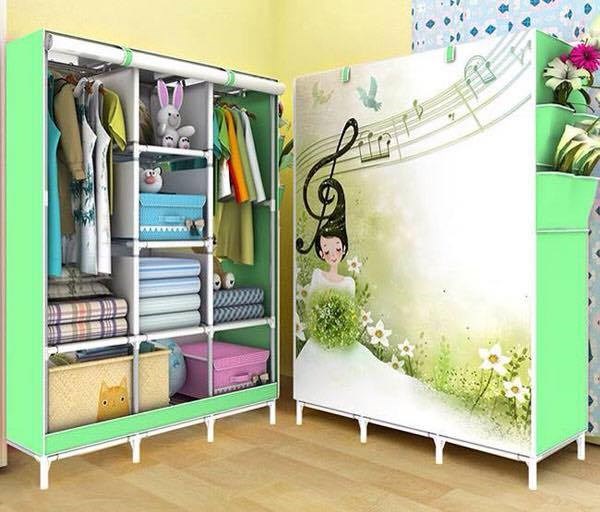 Tủ vải 3D 3 buồng 8 ngăn