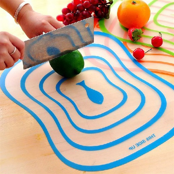 thớt nhựa size lớn 40x30cm chất liệu pp an toàn họa tiết gợn sóng