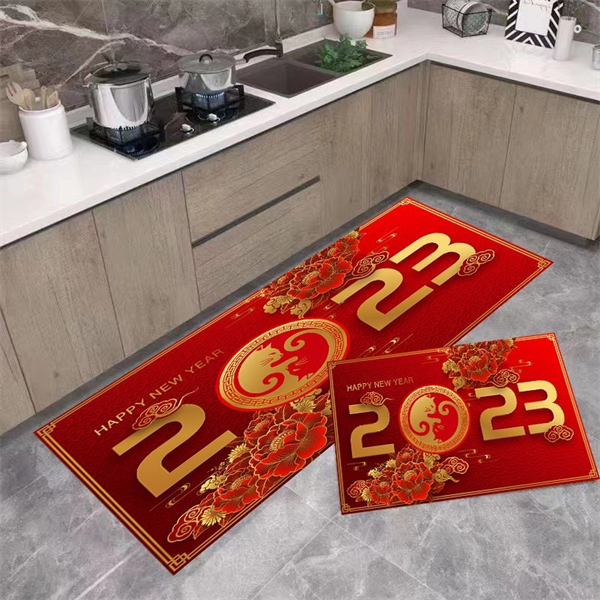 bộ 2 thảm bếp tết 2023