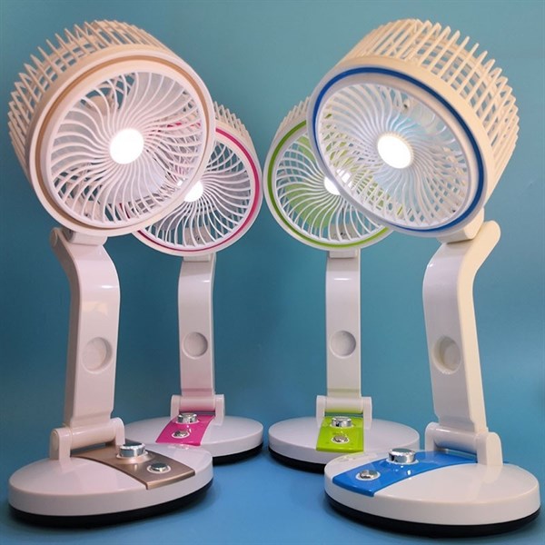 quạt sạc tích điện gấp gọn 2019