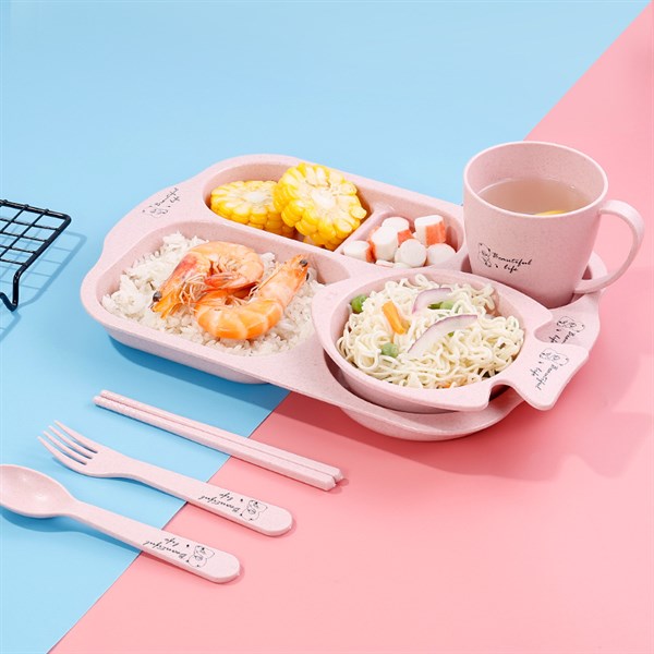 combo khay ăn dặm lúa mạch 6 món cho bé