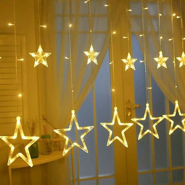 dây đèn led 5 ngôi sao lớn 5 ngôi sao nhỏ 7 màu
