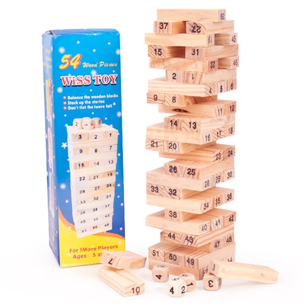 rút gỗ nhỏ 54 miếng nhỏ