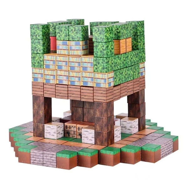 Set 10 Khối Minecraft Nam Châm Lắp Ráp