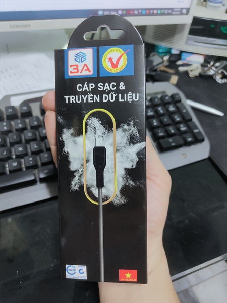 cáp sạc samsung chuẩn micro usb chính hãng viễn thông 3A