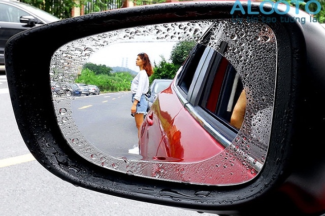 bộ 2 miếng dán kính chiếu hậu oto chống nước