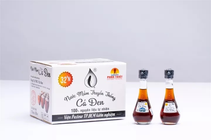 nước mắm Phan Thiết nguyên chất không hoá chất chính hãng Cá Đen chai 50ml