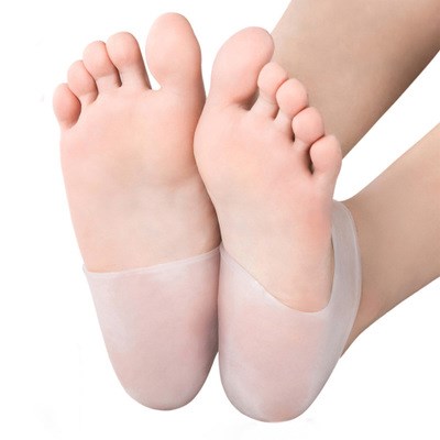 set 2 miếng silicon bảo vệ gót chân màu trắng sữa