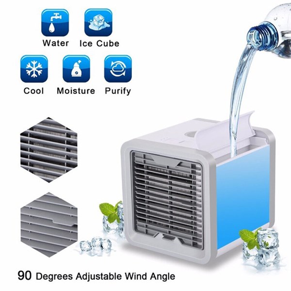 Quạt nước đá mini siêu mát loại xịn đảo gió 2 chiều