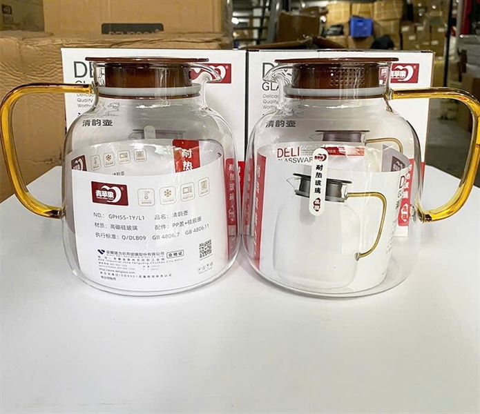 Bình nước Thủy tinh 1.7L Phong cách Nhật Bản - Ảnh 3