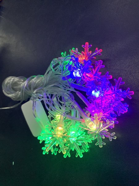 dây đèn led nhiều màu 5m bông tuyết
