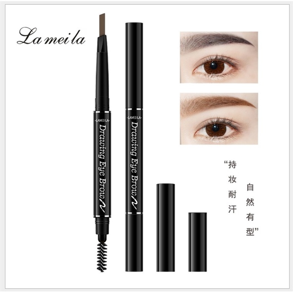 Chì Kẻ Mày 02 đầu không thấm nước Double Effect Lameila (hàng mới về)
