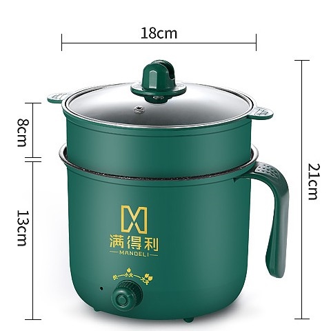 Nồi lẩu điện Shiban 2 nấc nhiệt kèm giá hấp cao cấp