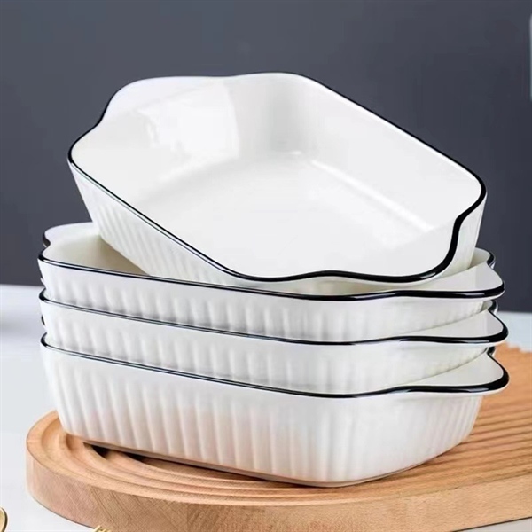 TÔ SỨ HÌNH CHỮ NHẬT CÓ 2 TAY CẦM CHỐNG NÓNG