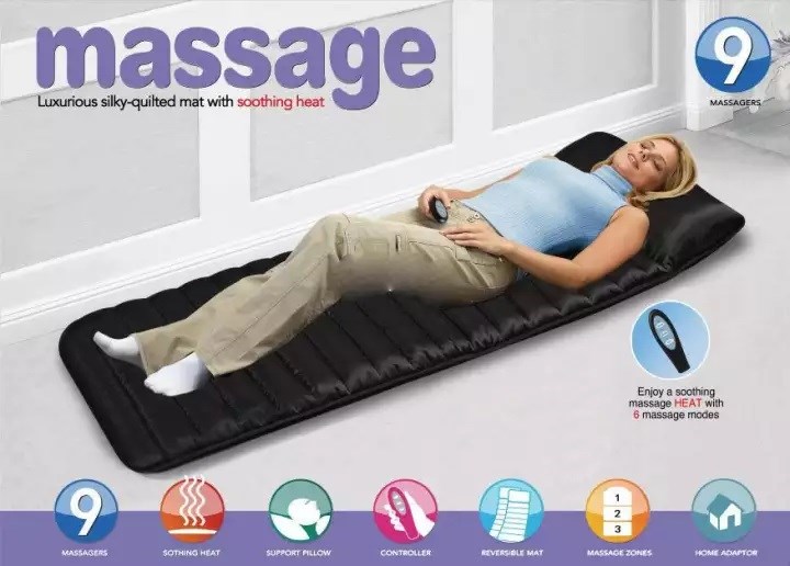 nệm massage toàn thân 9 điểm PV hàng tiếng Việt chất lượng cao