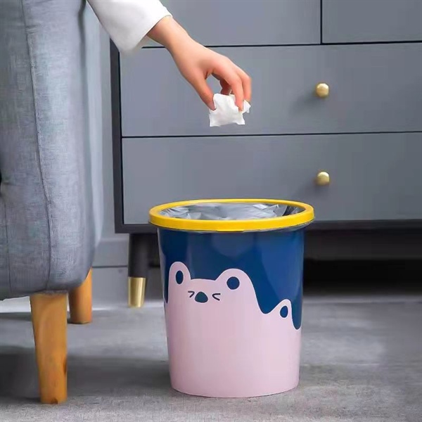 Thùng rác nhựa tròn hoạt hình cute