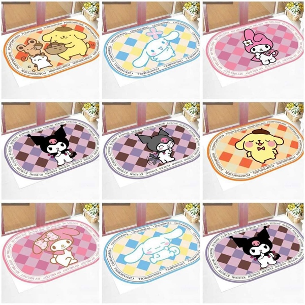 thảm Oval kuromi 40x60 siêu cute