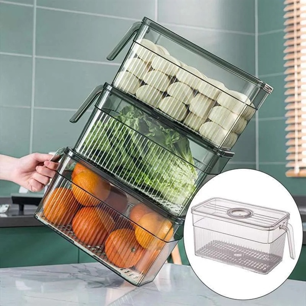 hộp bảo quản tủ lạnh có cán cầm 2L vuông