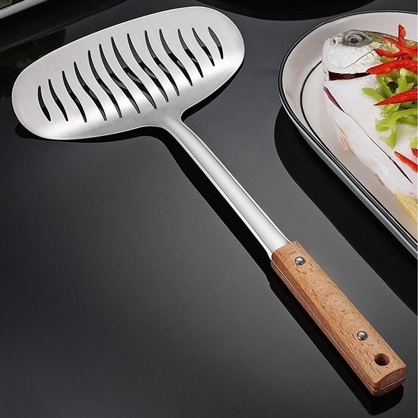 dụng cụ rán cá, lật cá nguyên con tiện dụng
